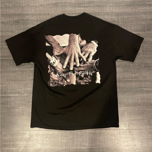 Vintage 90S Bon Jovi Keep The Faith Tour Single Stitch Band Tour Tee - Picture 4 of 5